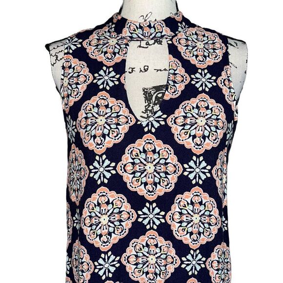 Sequin Hearts navy sleeveless dress XL - Picture 2 of 9